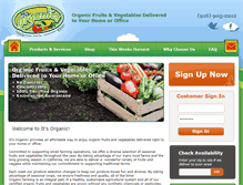 Tablet Screenshot of itsorganic.deliverybizpro.com